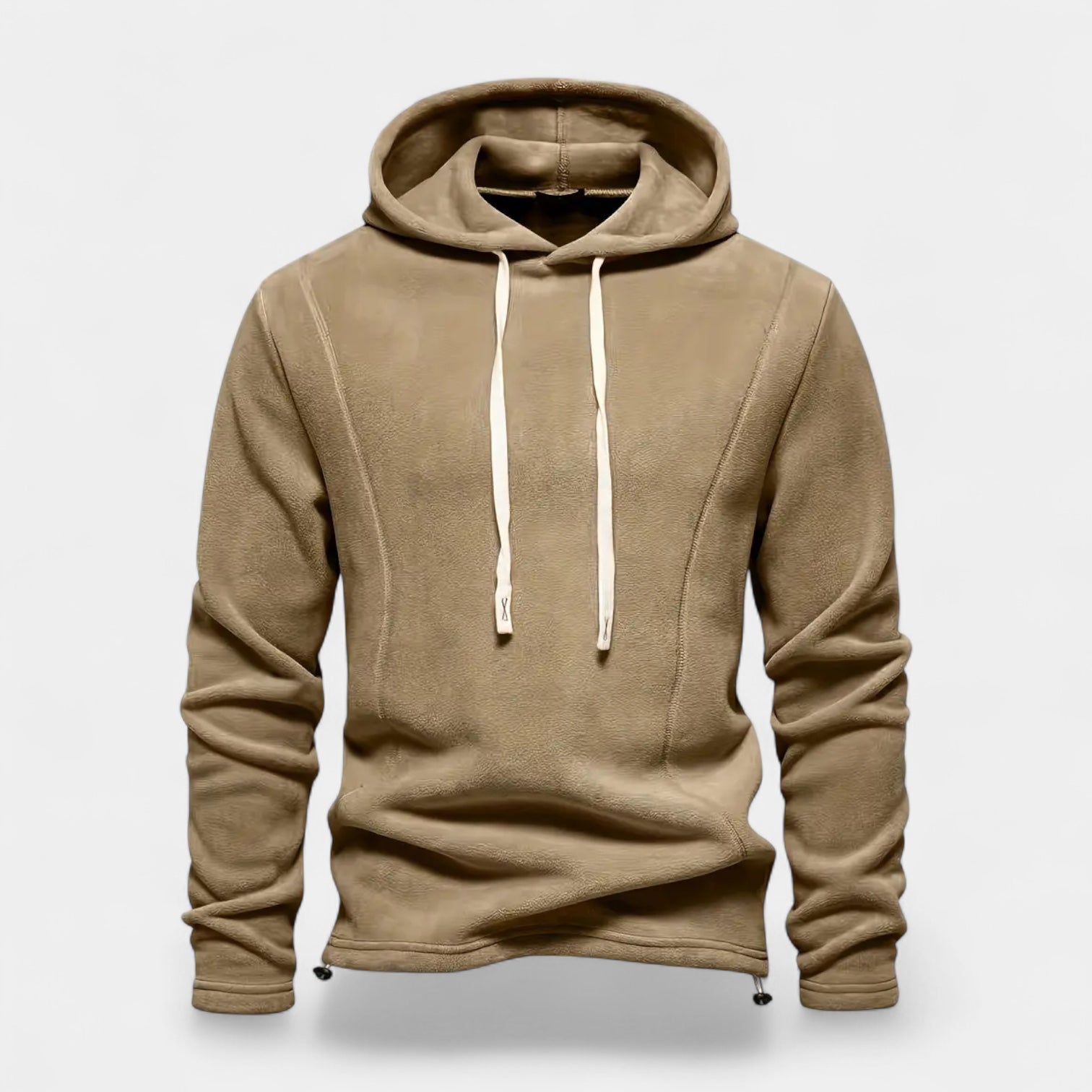 Midweight Fleece Hoodie Drawstring Regular Fit for Men