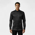 Slim Fit Cotton Blend Button-Down Dress Shirt for Men