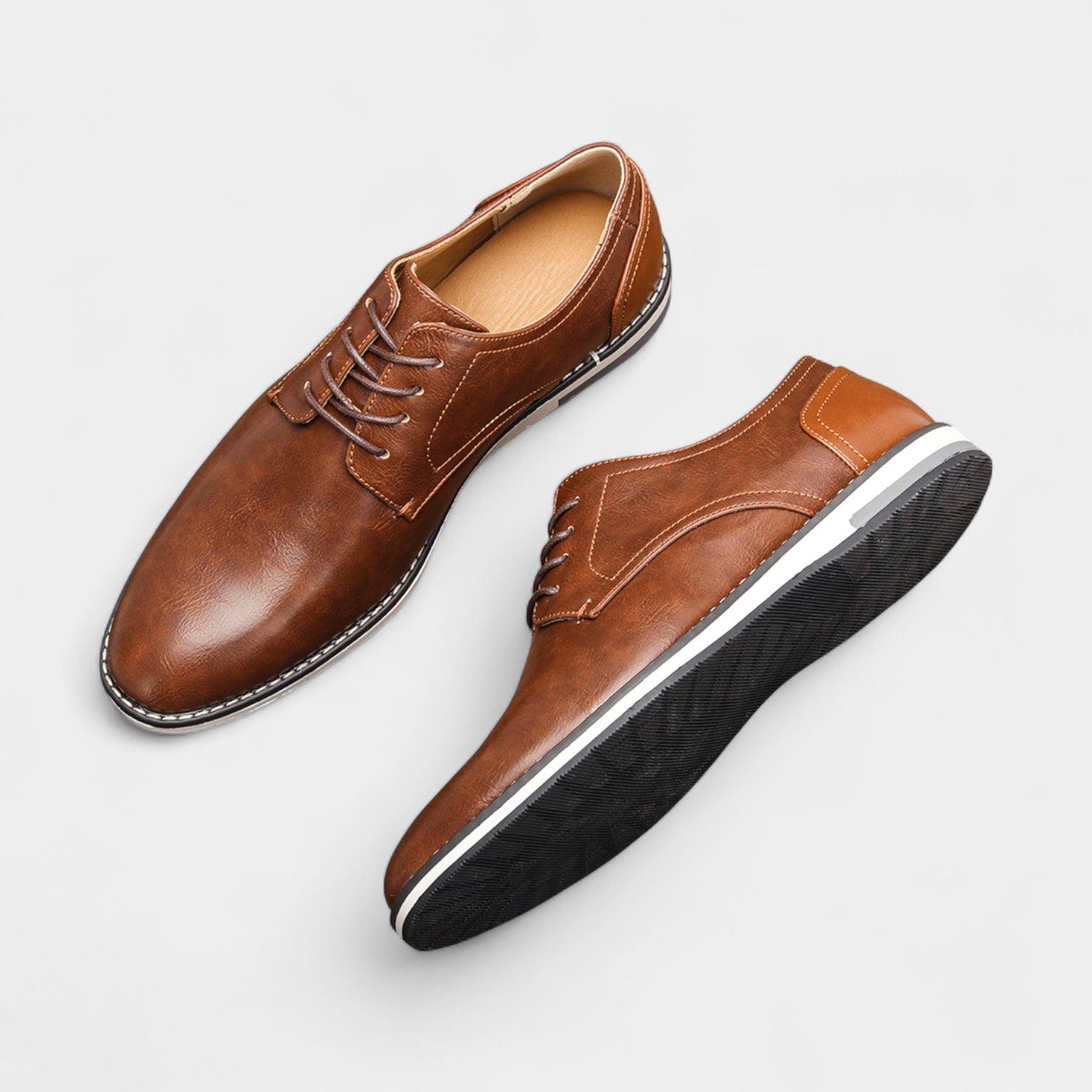 Leather Loafer Slip-On Dress Shoes for Men