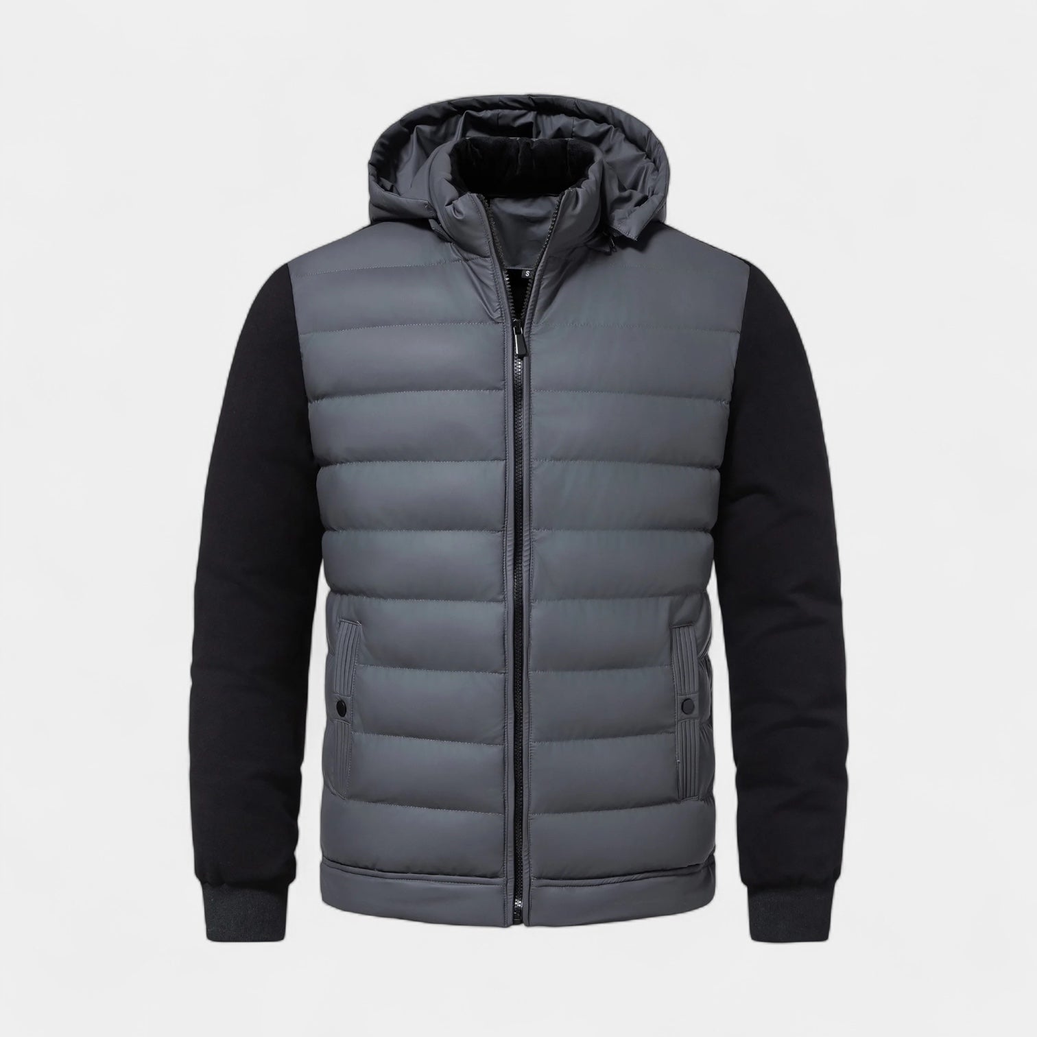 Hybrid Puffer Parka Jacket Quilted Regular Fit for Men