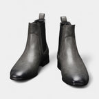 Faux Leather Chelsea Boots Elastic Panel for Men