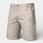 Chino Shorts Straight Fit Flat Front for Men