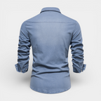 Denim Button-Up Shirt Regular Fit for Men