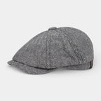 Multi-Panel Newsboy Cap Curved Brim for Men