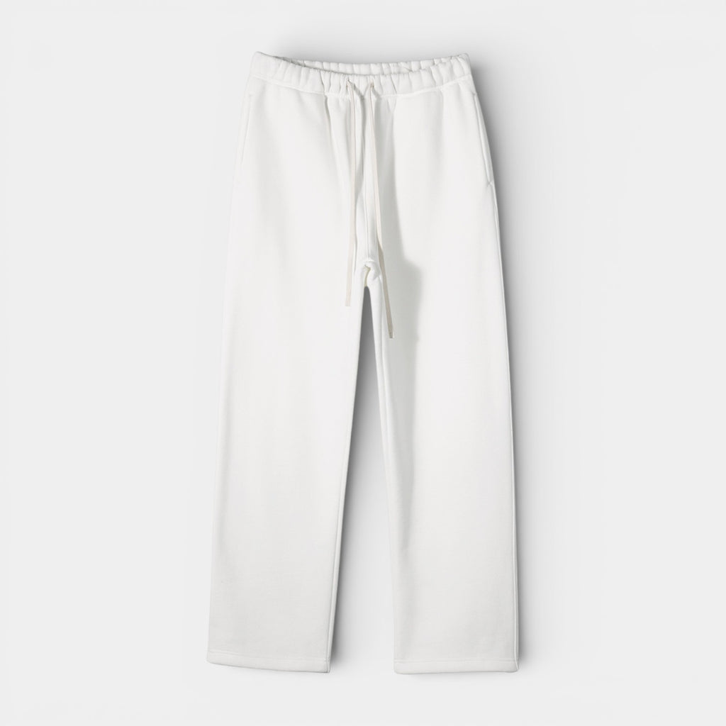 Knit Drawstring Pants Straight Leg Relaxed Fit for Men