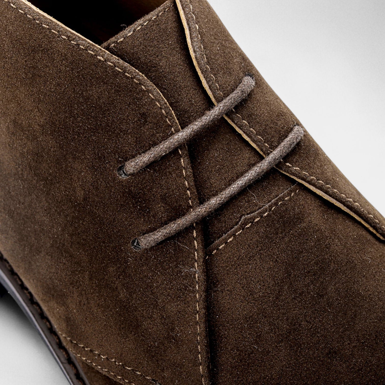 Suede Chukka Boots Two-Eyelet Lace-Up for Men