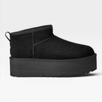 Women's Cowhide Suede Platform Ankle Boots