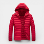 Hooded Quilted Jacket Lightweight Padded for Men
