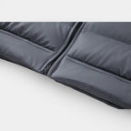 Quilted Hooded Zip-Up Jacket Stretch Sleeves for Men