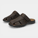 Double Buckle Slide Sandals Adjustable Strap for Men