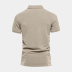 Short Sleeve Knit Polo Shirt Regular Fit for Men