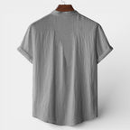 Henley Shirt Short Sleeve Regular Fit for Men