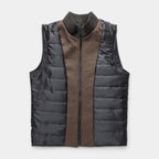 Wool-Blend Trench Coat Stand Collar Tailored Fit for Men