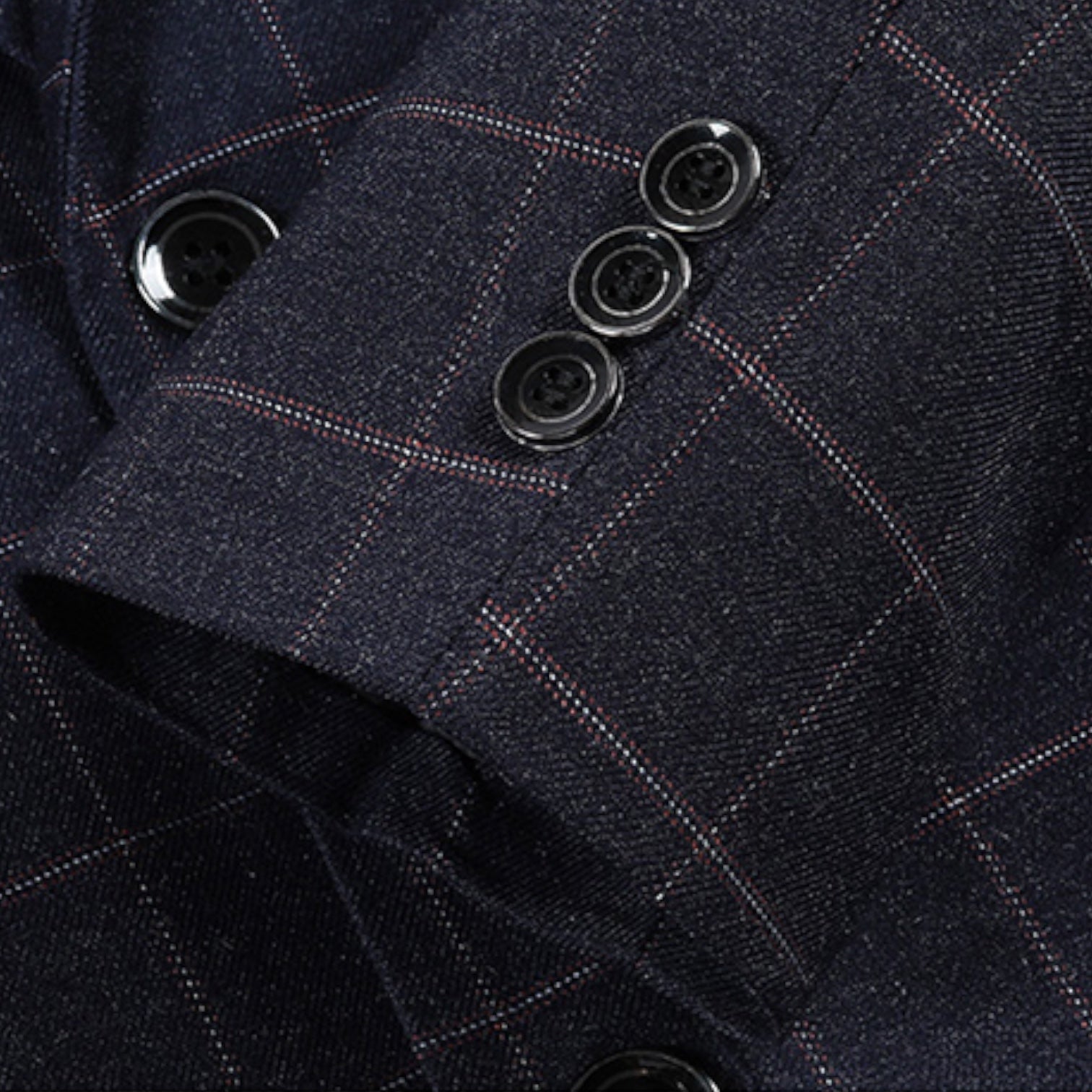 Single Breasted Check Blazer Tailored Fit for Men