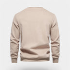 Dress Collar Polo Sweatshirt Cotton Pullover for Men