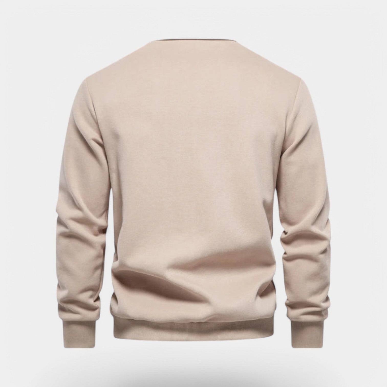 Dress Collar Polo Sweatshirt Cotton Pullover for Men