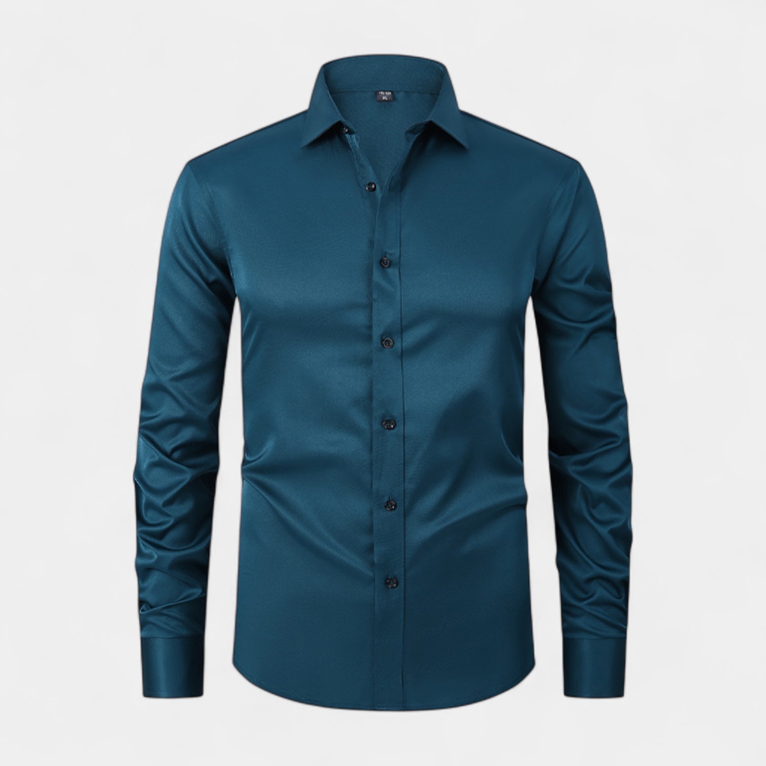Slim Fit Cotton Blend Button-Down Dress Shirt for Men