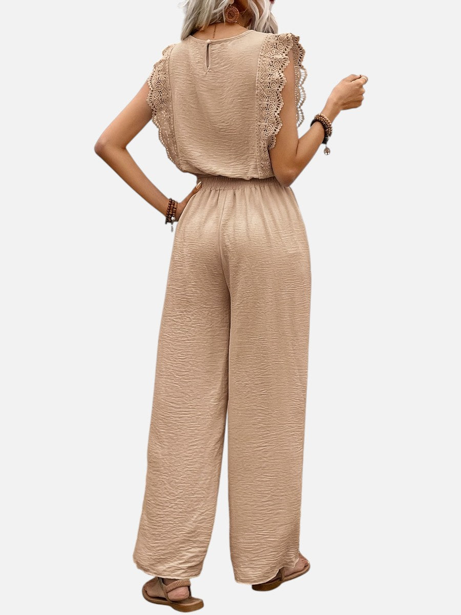 Women's Two-Piece Set with Wide Leg Trousers