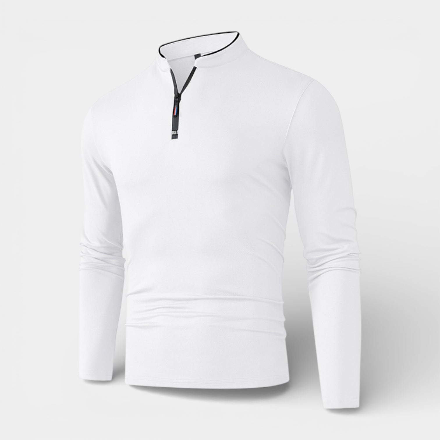 Knit Half-Zip Pullover Long Sleeve Regular Fit for Men