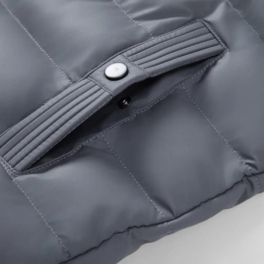 Hybrid Puffer Parka Jacket Quilted Regular Fit for Men