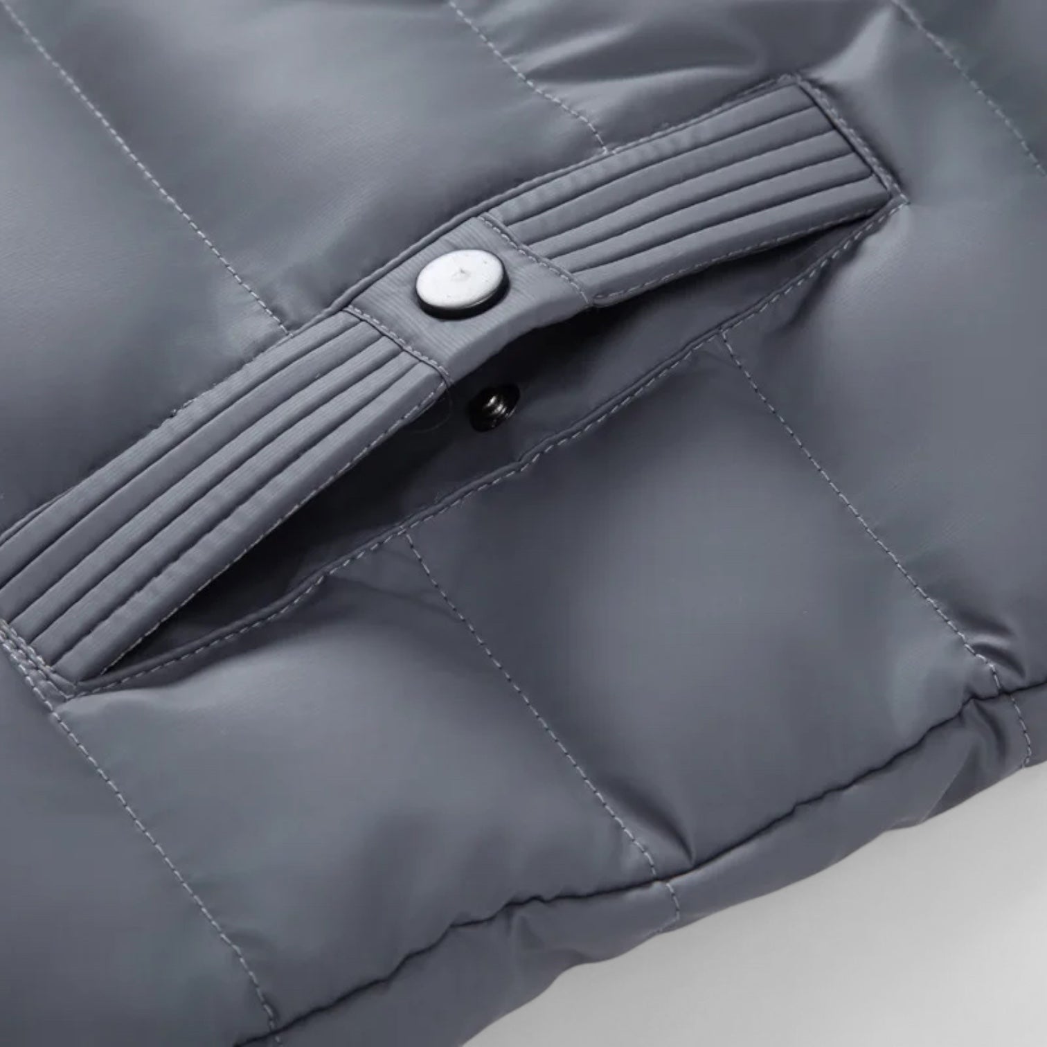 Hybrid Puffer Parka Jacket Quilted Regular Fit for Men
