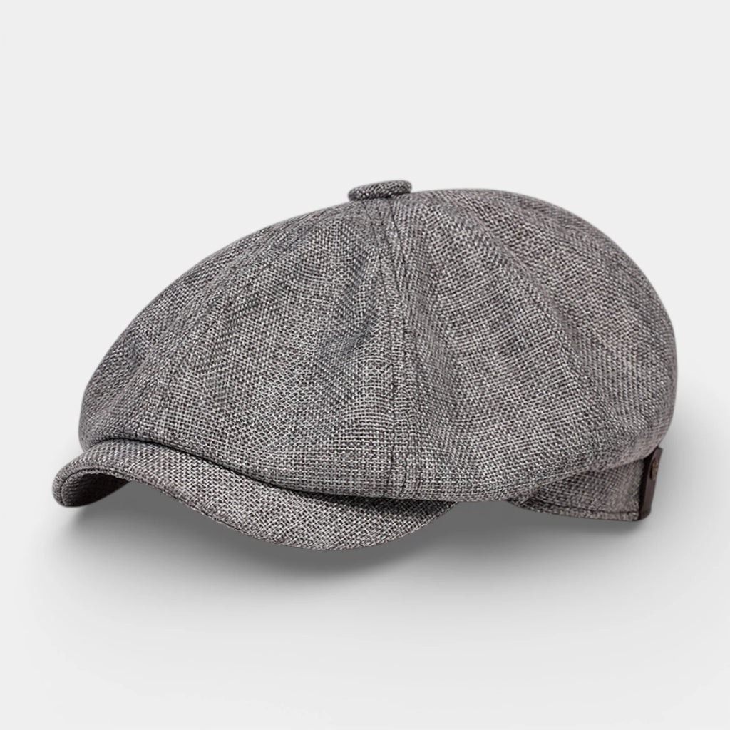 Multi-Panel Newsboy Cap Curved Brim for Men