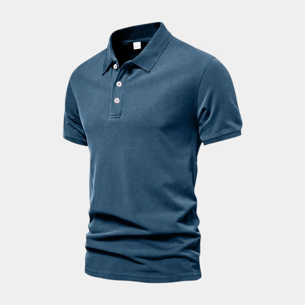 Short Sleeve Knit Polo Shirt Regular Fit for Men