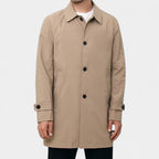 Waterproof Trench Coat Regular Fit Mid-Length for Men