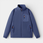 Fleece Full-Zip Jacket Stand Collar Regular Fit for Men