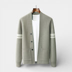 Open-Front Knit Cardigan Long Sleeve Regular Fit for Men