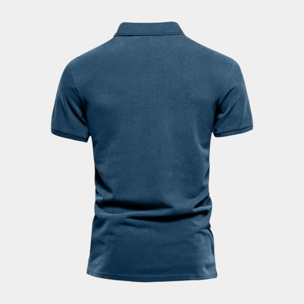 Short Sleeve Knit Polo Shirt Regular Fit for Men