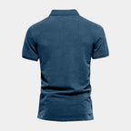 Short Sleeve Knit Polo Shirt Regular Fit for Men