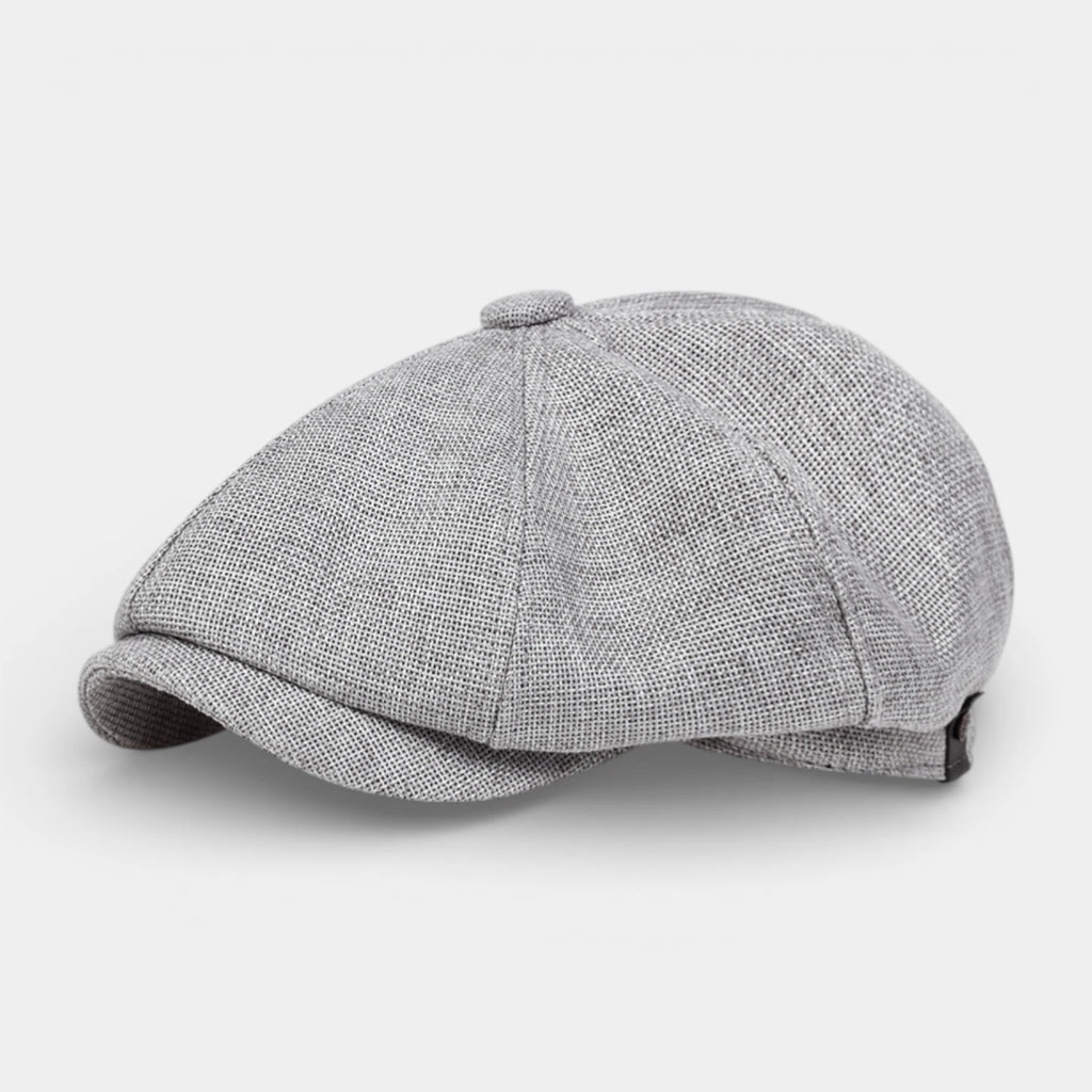 Multi-Panel Newsboy Cap Curved Brim for Men