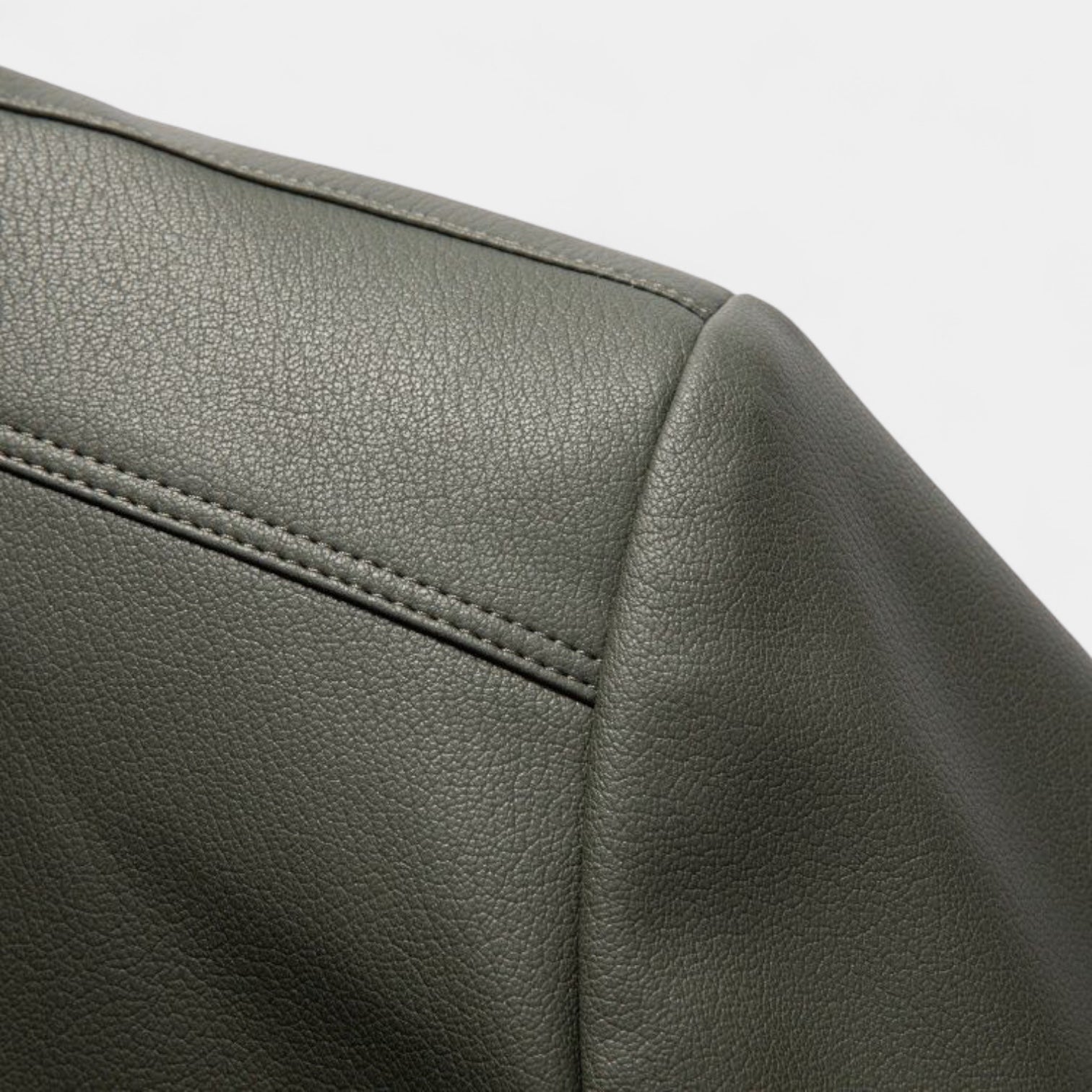 Genuine Leather Stand Collar Jacket Regular Fit for Men