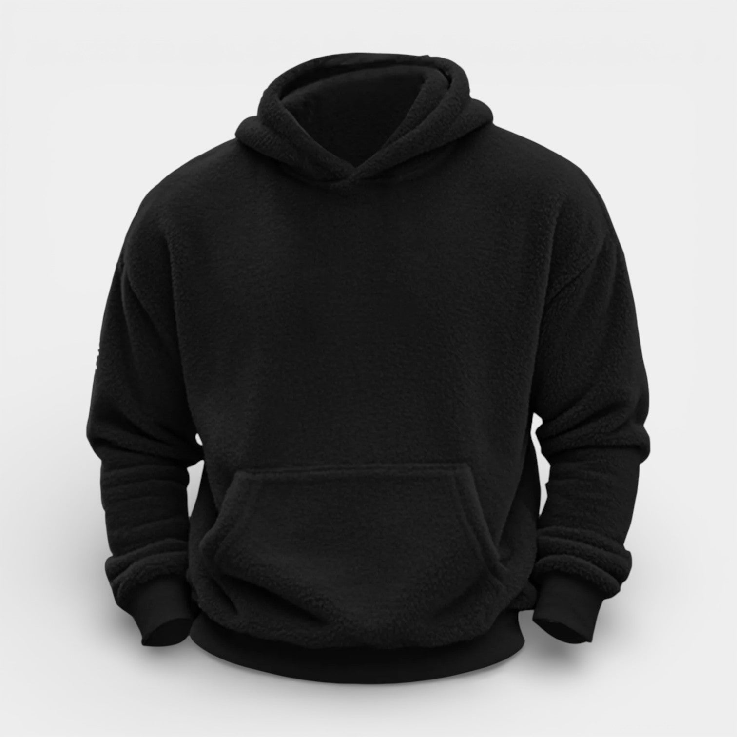 Fleece Pullover Hoodie Relaxed Fit for Men