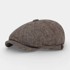 Multi-Panel Newsboy Cap Curved Brim for Men