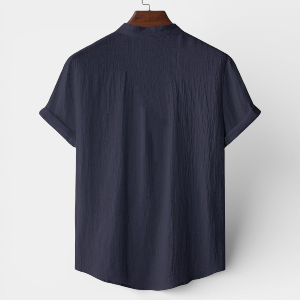 Henley Shirt Short Sleeve Regular Fit for Men