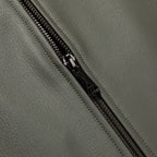 Genuine Leather Jacket Full Zip Regular Fit for Men