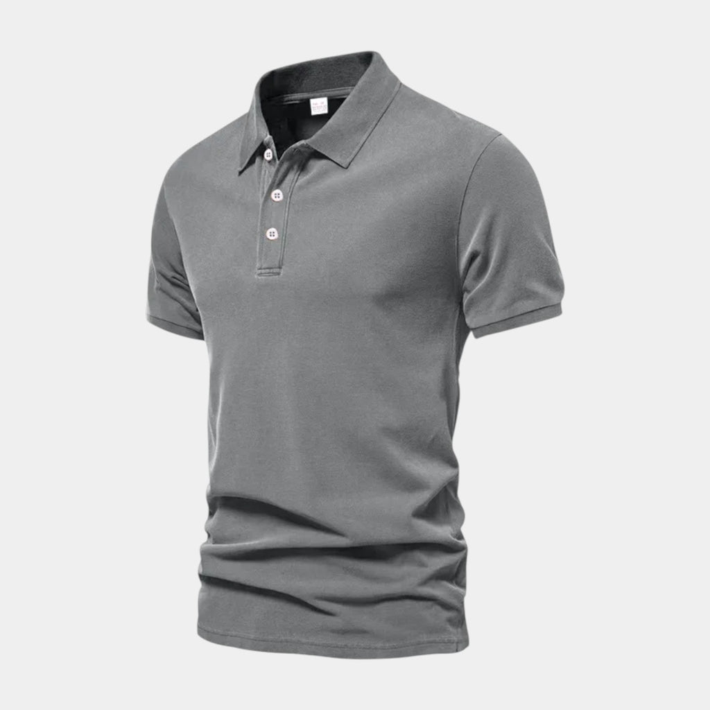 Short Sleeve Knit Polo Shirt Regular Fit for Men