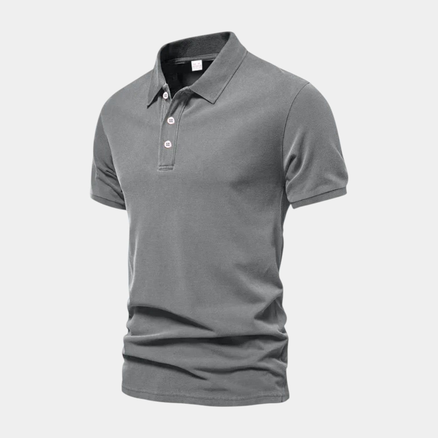 Short Sleeve Knit Polo Shirt Regular Fit for Men