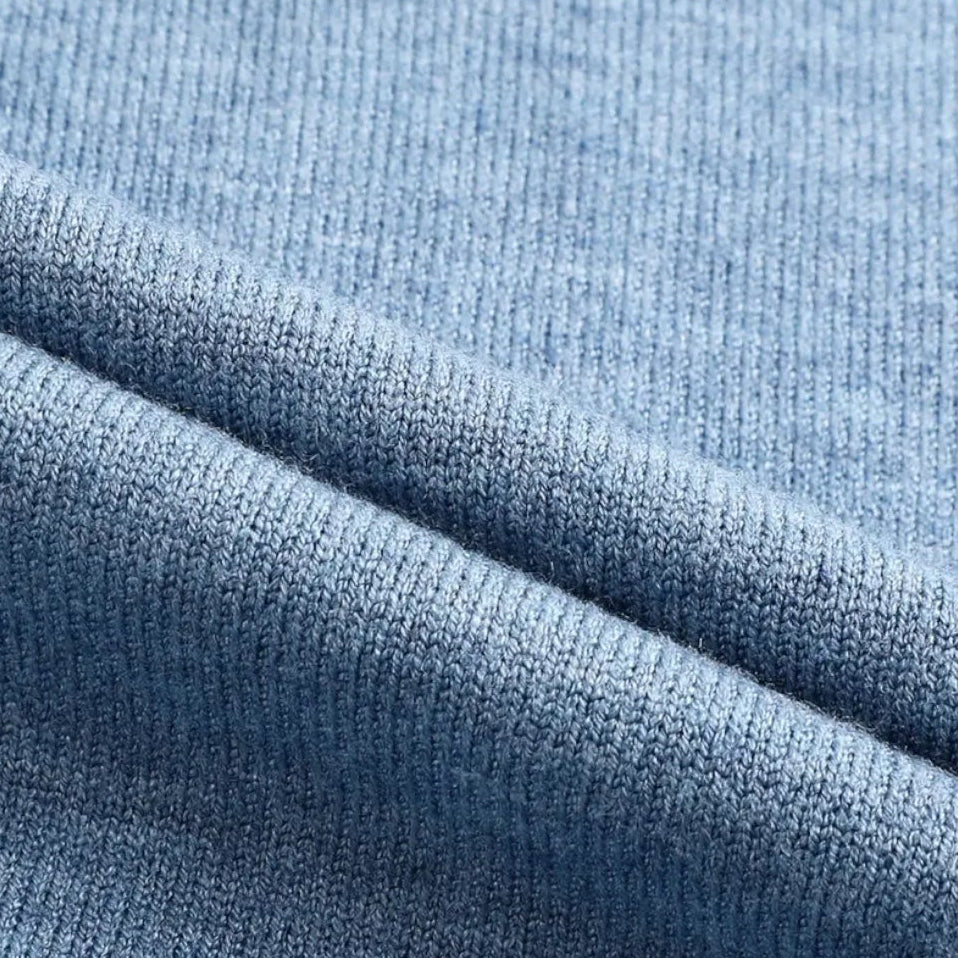 V-Neck Fine-Gauge Knit Sweater Regular Fit for Men