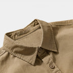 Long Sleeve Button-Down Shirt Relaxed Fit for Men