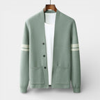 Open-Front Knit Cardigan Long Sleeve Regular Fit for Men