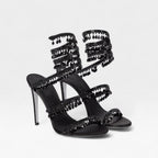 Women's Crystal Embellished Strappy Evening Sandals