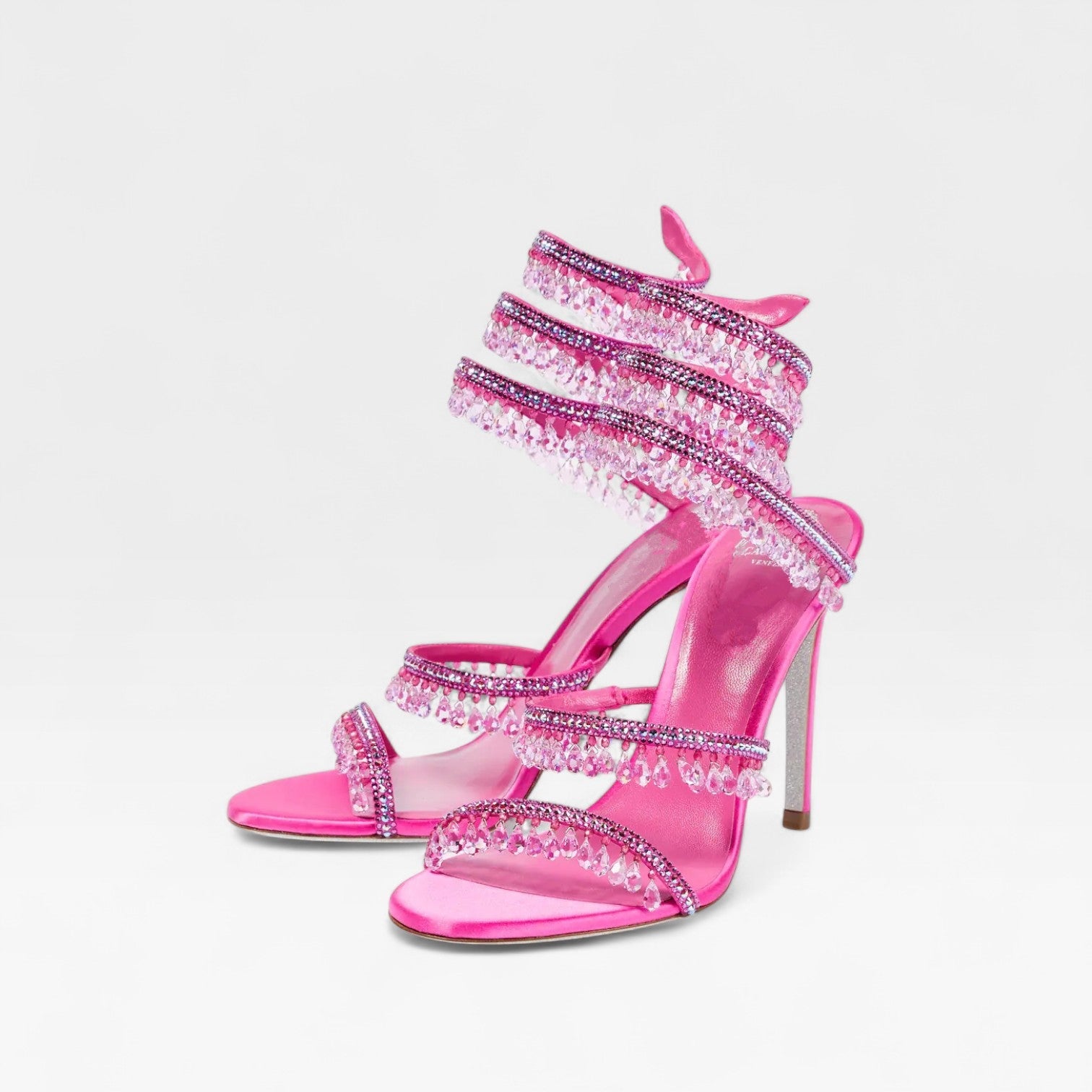 Women's Crystal Embellished Strappy Evening Sandals
