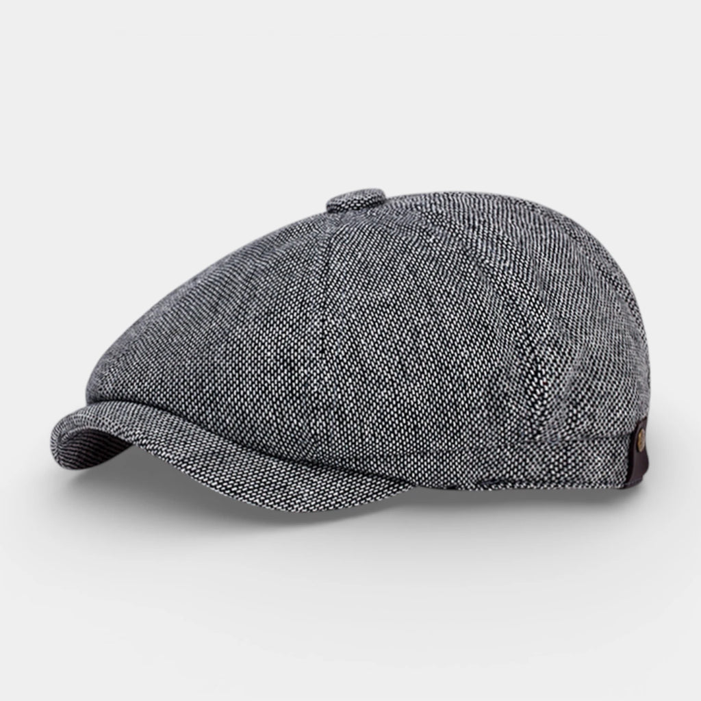 Multi-Panel Newsboy Cap Curved Brim for Men