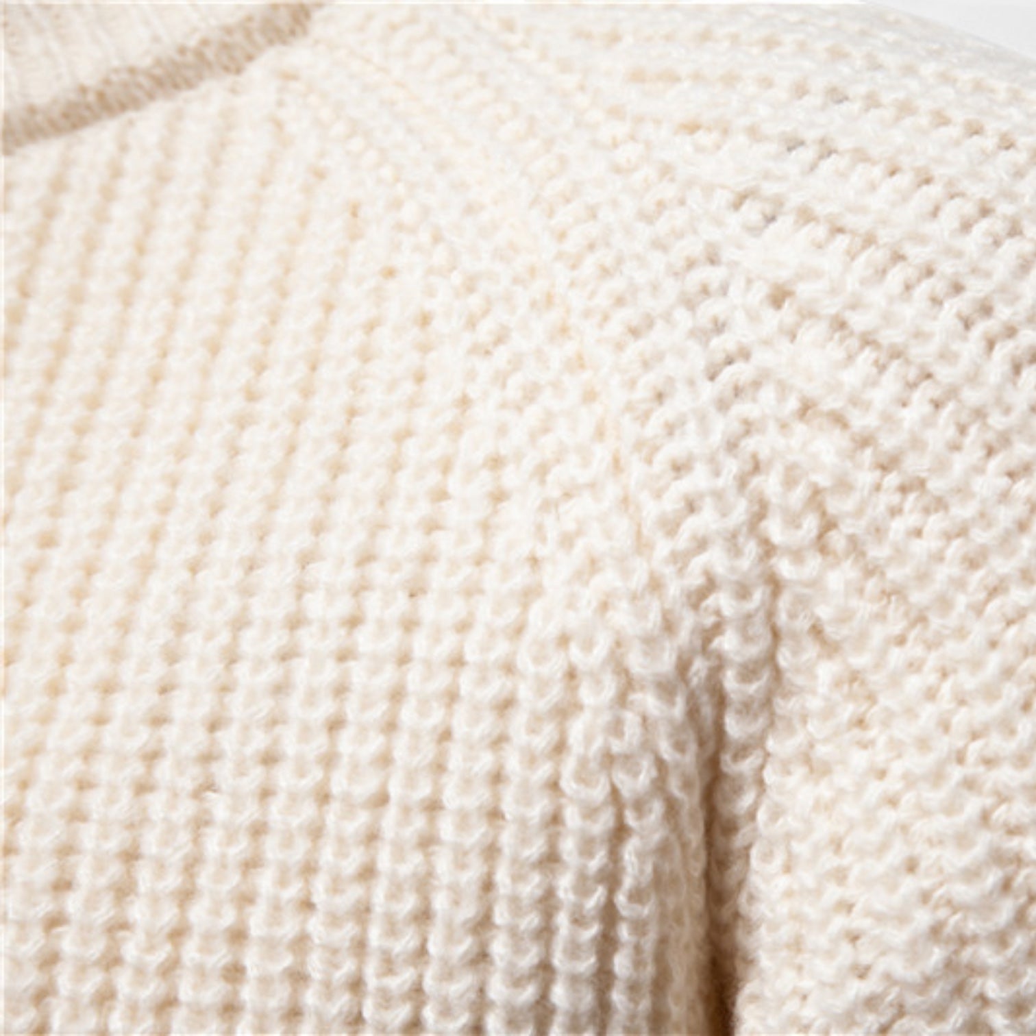 Chunky Knit Wool Blend Crewneck Sweater for Men