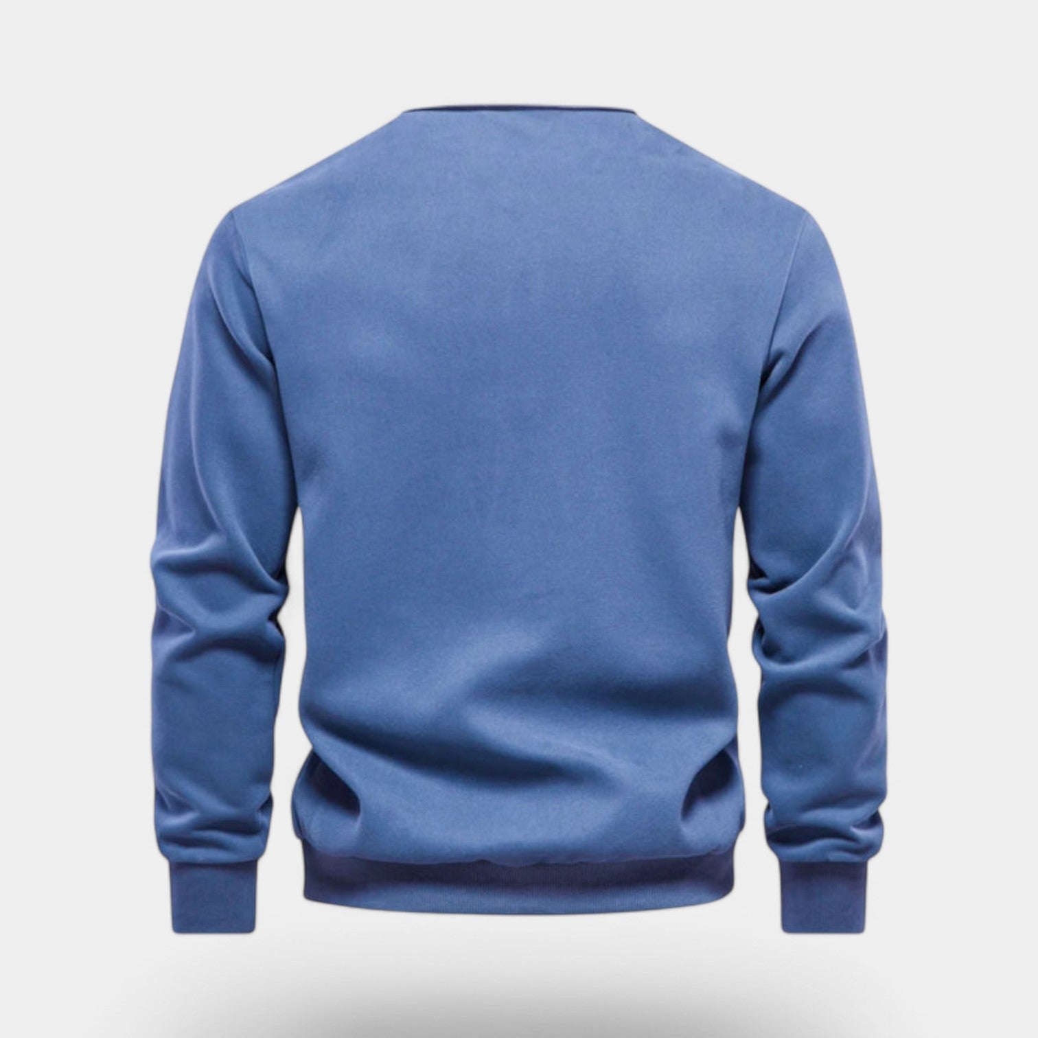 Dress Collar Polo Sweatshirt Cotton Pullover for Men