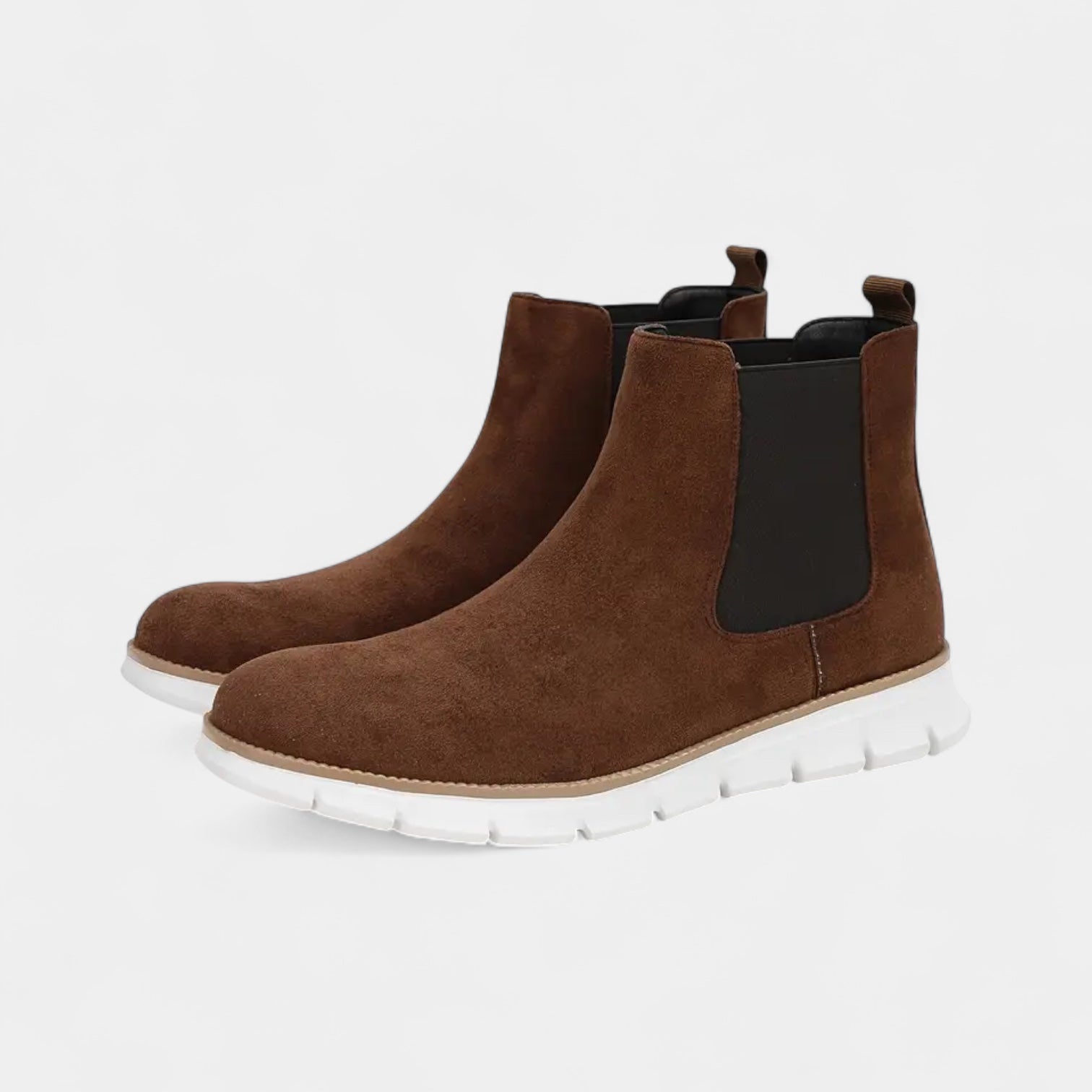 Suede Chelsea Sneaker Boots Slip-On for Men