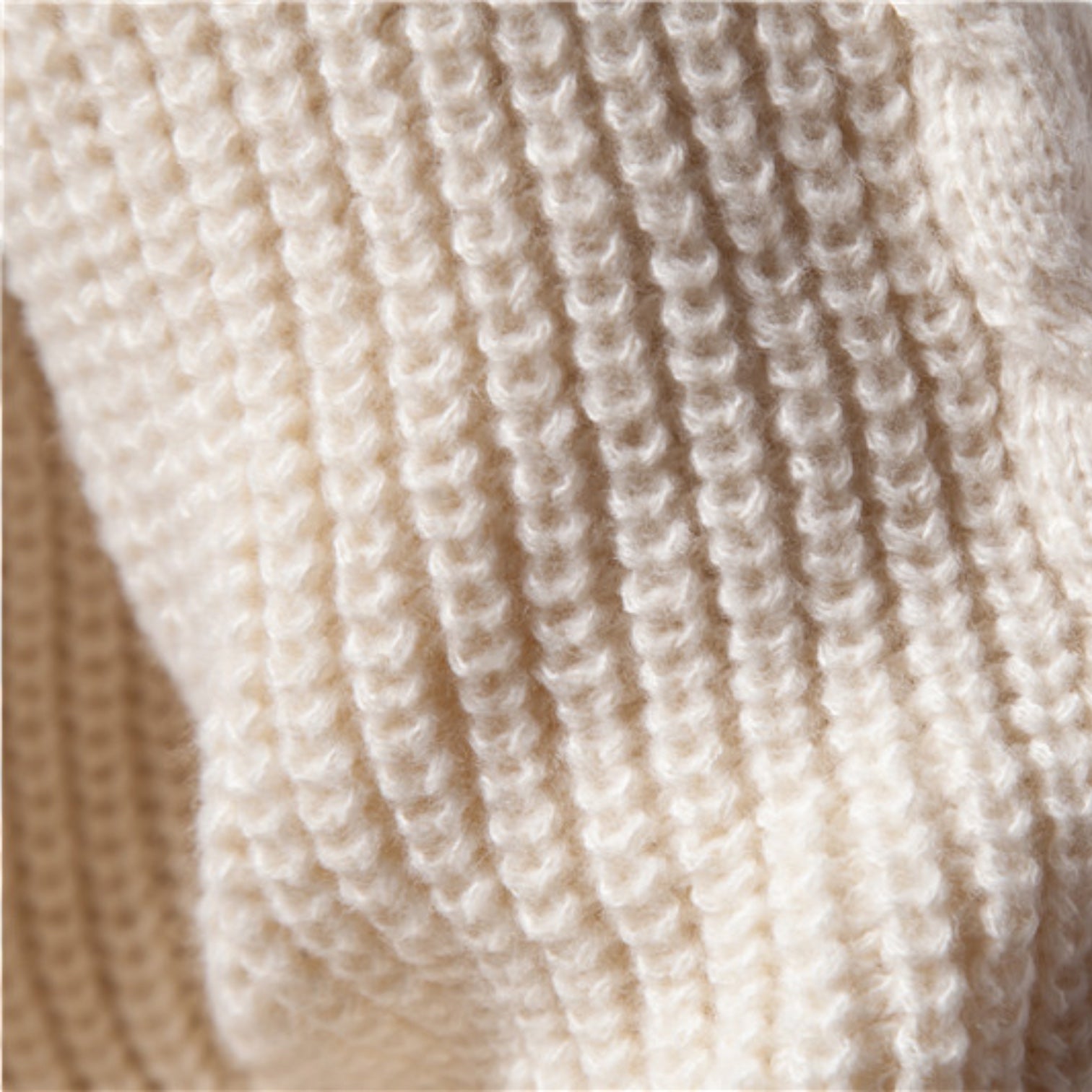 Chunky Knit Wool Blend Crewneck Sweater for Men